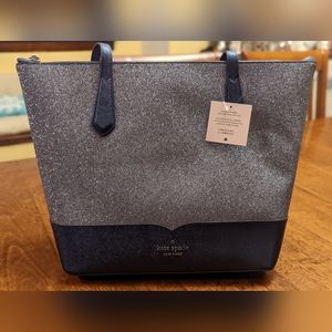 Kate Spade Handbag/ Purse/ Tote Bag, Navy Blue glitter